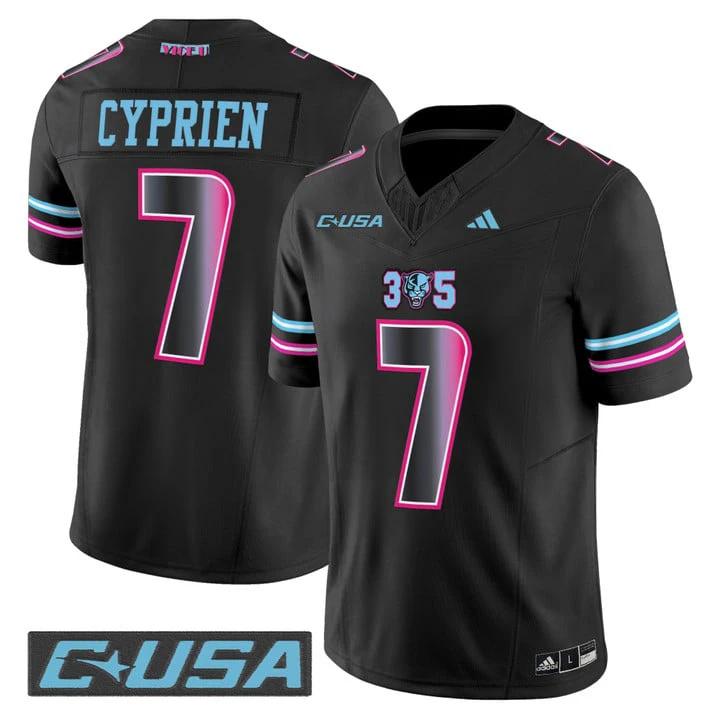Johnathan Cyprien Jersey #7 Florida International Panthers 2025 Stitched by My Store NCAA Football Jerseys
