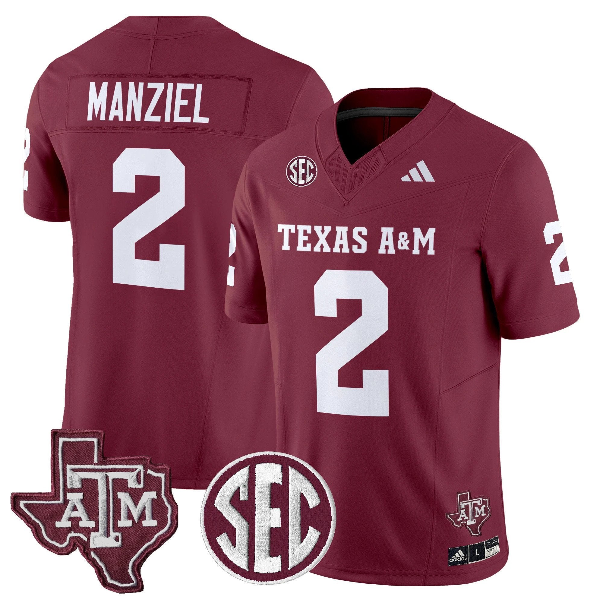 Johnny Manziel Jersey #2 Texas A&M Aggies 2025 Vapor Stitched by My Store NCAA Football Jerseys