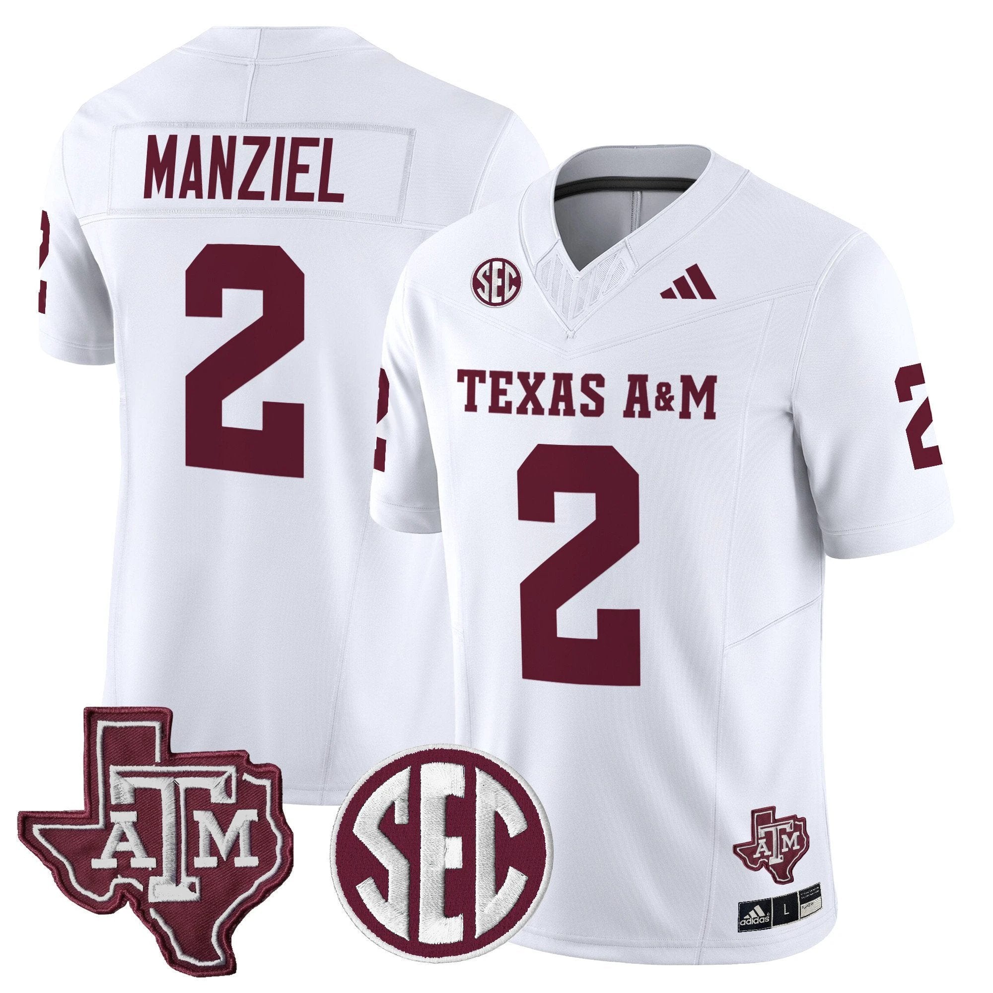 Johnny Manziel Jersey #2 Texas A&M Aggies 2025 Vapor Stitched by My Store NCAA Football Jerseys