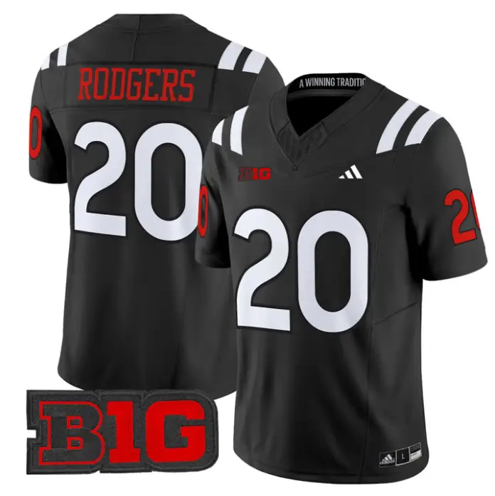 Johnny Rodgers Jersey #20 Nebraska Cornhuskers 2026 Vapor Stitched by My Store NCAA Football Jerseys