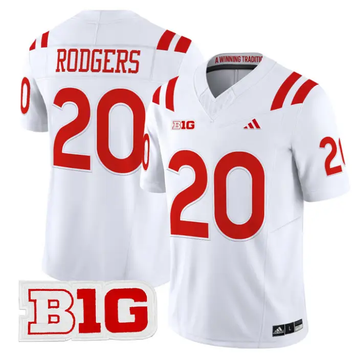 Johnny Rodgers Jersey #20 Nebraska Cornhuskers 2026 Vapor Stitched by My Store NCAA Football Jerseys