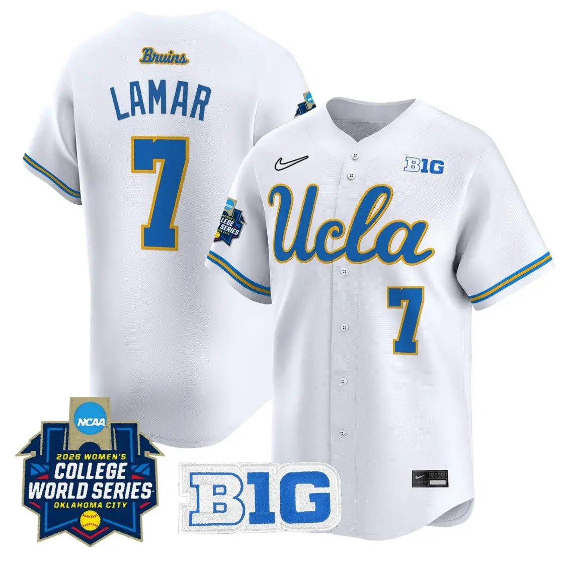 Jolyna Lamar Jersey #7 UCLA Bruins Softball 2026 World Series Stitched by My Store