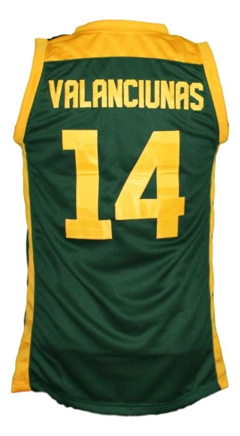 Jonas Valanciunas Jersey #14 Lithuania Basketball Green by My store basketball