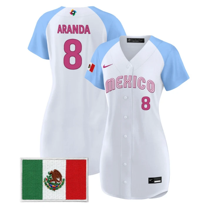 Jonathan Aranda Jersey #8 Mexico 2026 World Baseball Dress Stitched by My Store