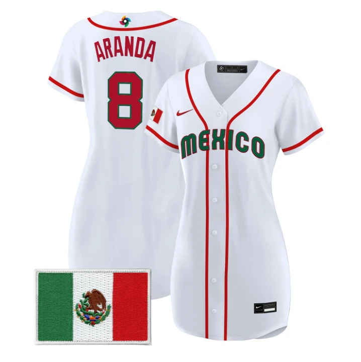 Jonathan Aranda Jersey #8 Mexico 2026 World Baseball Dress Stitched by My Store