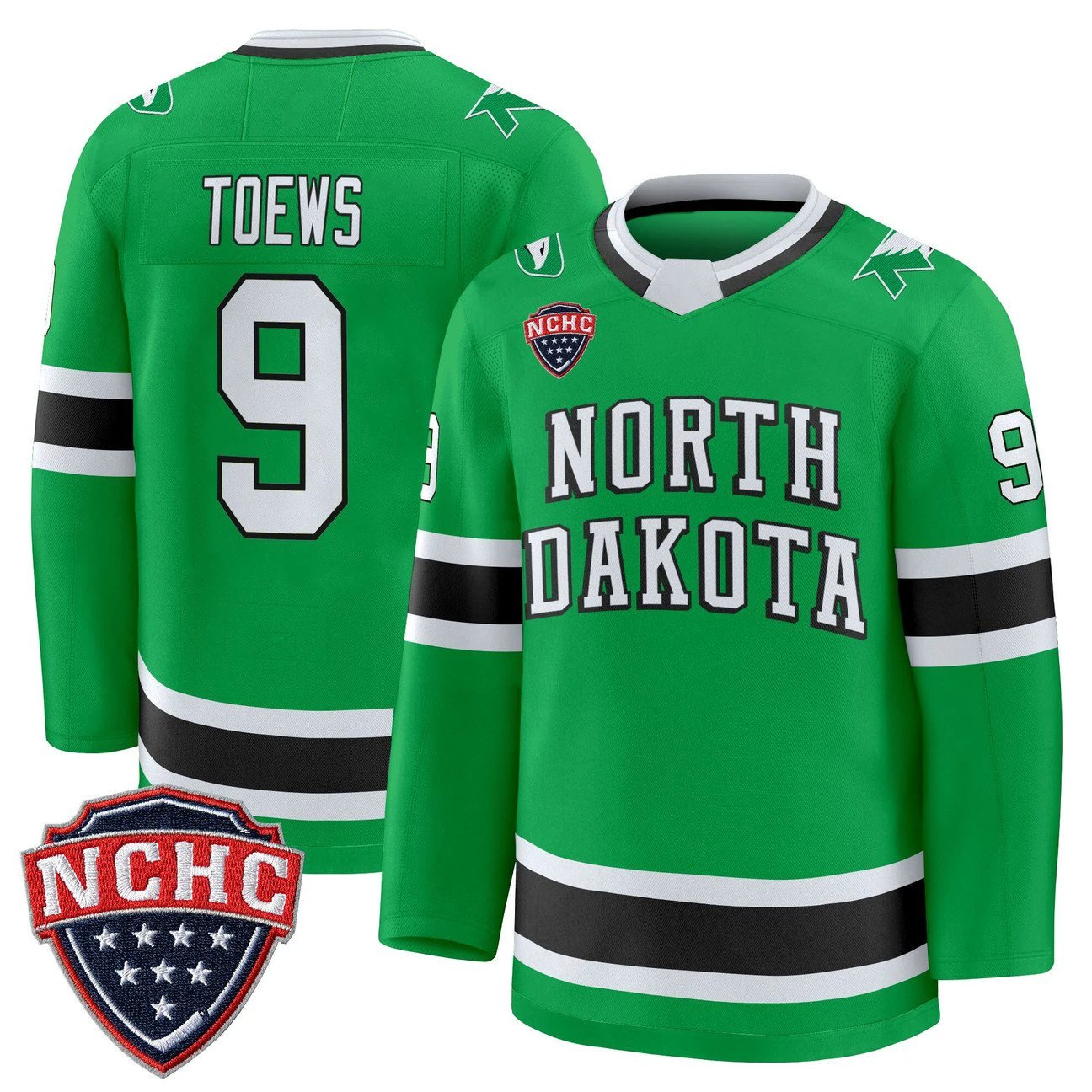 Jonathan Toews Jersey #9 North Dakota Fighting Hawks 2025-26 Stitched by Hockey David