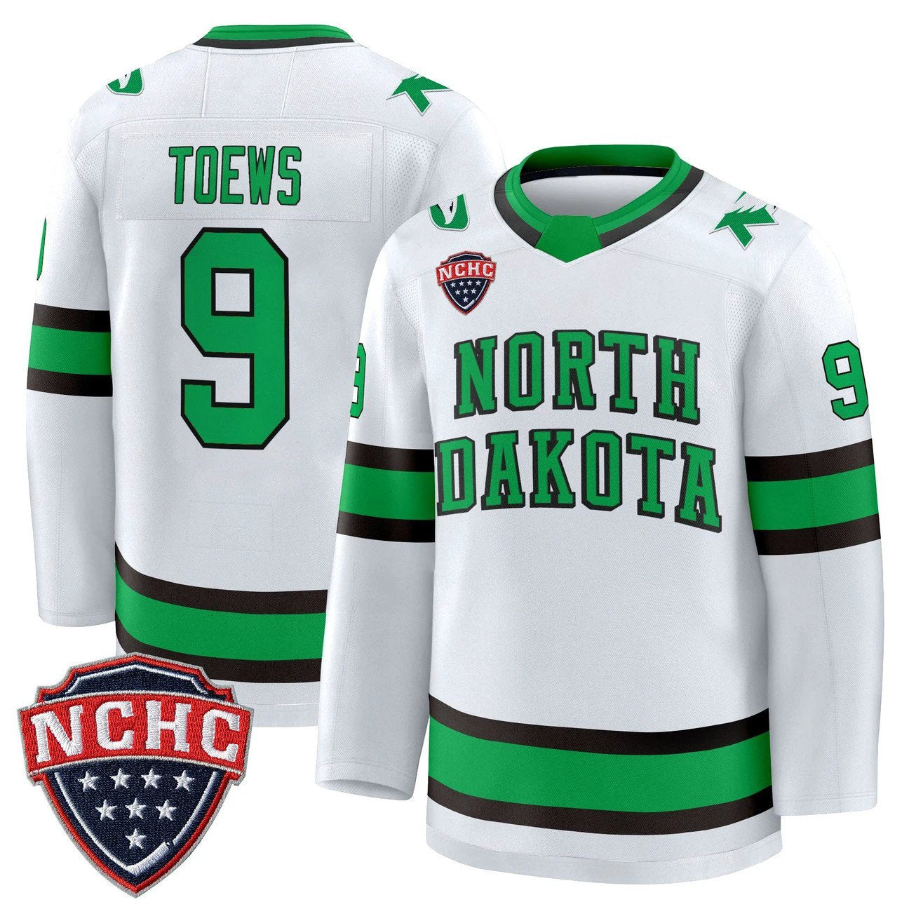 Jonathan Toews Jersey #9 North Dakota Fighting Hawks 2025-26 Stitched by Hockey David
