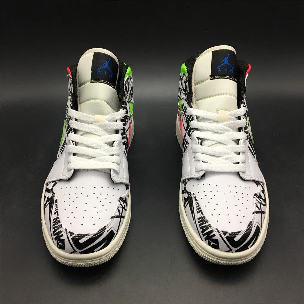 Air Jordan 1 Mid All Over Logos by Air Jordan