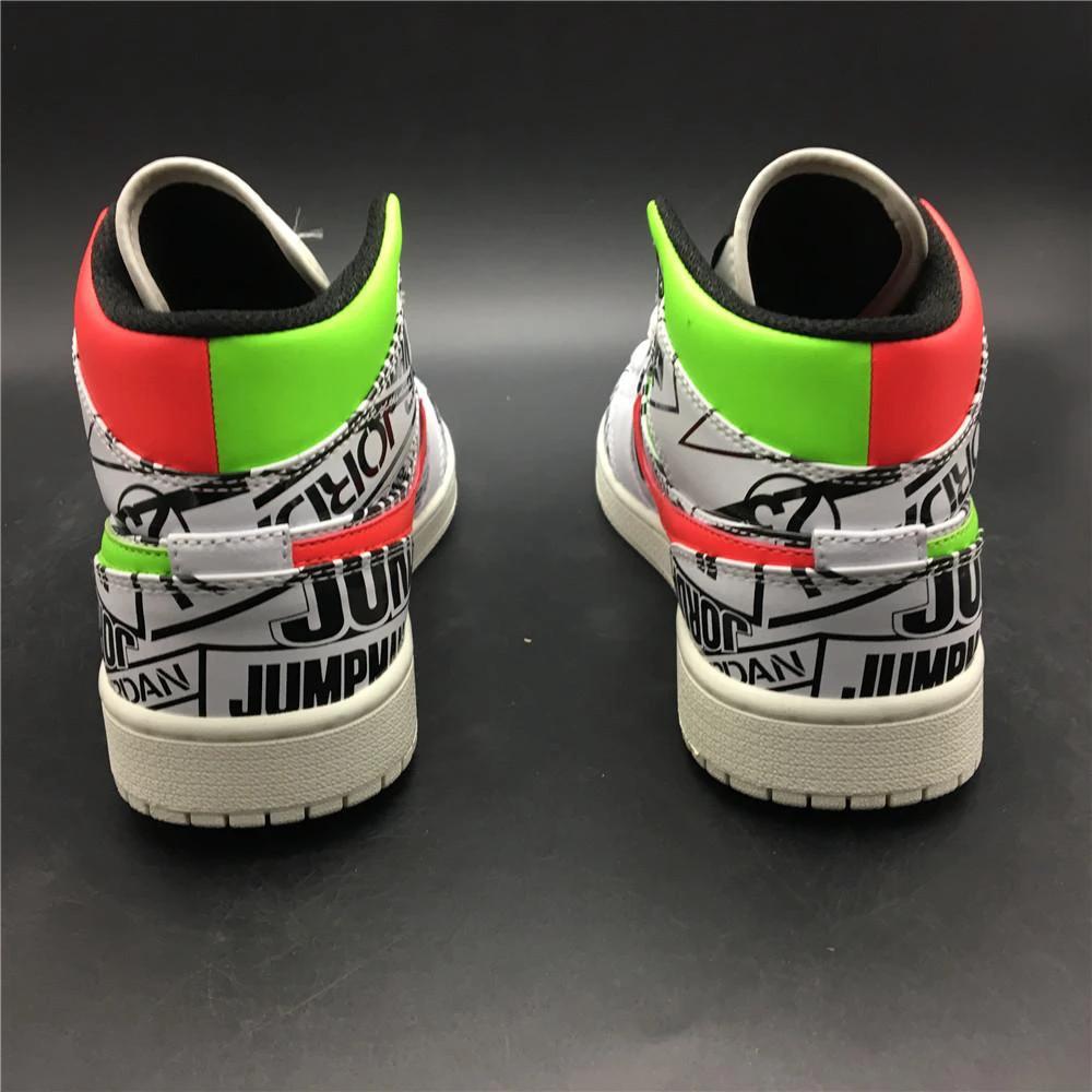 Air Jordan 1 Mid All Over Logos by Air Jordan