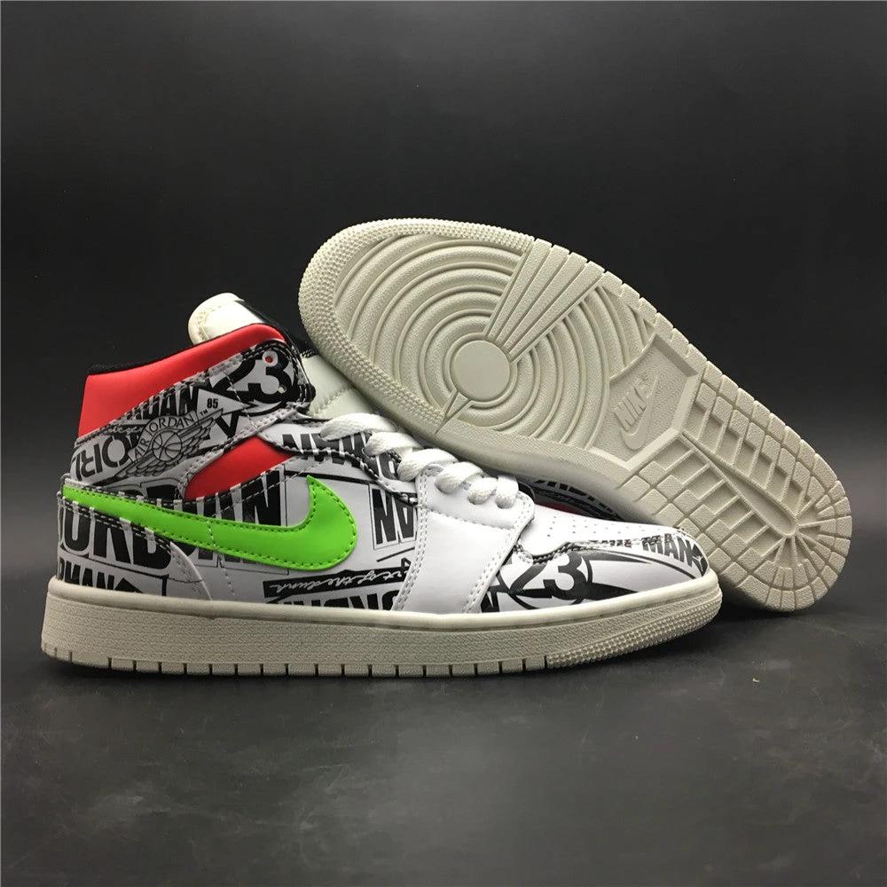 Air Jordan 1 Mid All Over Logos by Air Jordan
