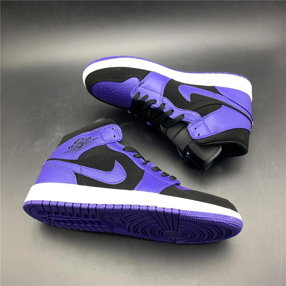 Air Jordan 1 Mid Black Dark Concord by Air Jordan