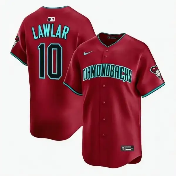 Jordan Lawlar Jersey #10 Diamondbacks Vapor Premier Limited All Stitched by My Store