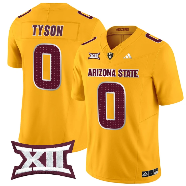 Jordyn Tyson Jersey #0 Arizona State Sun Devils 2024 Vapor Limited Gold by My Store