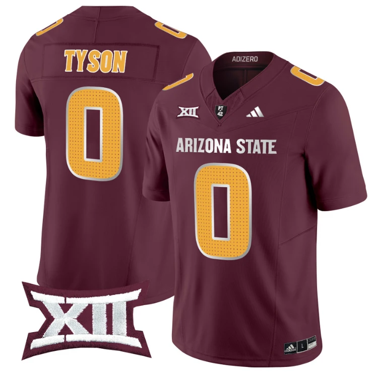 Jordyn Tyson Jersey #0 Arizona State Sun Devils 2024 Vapor Limited Maroon by My Store