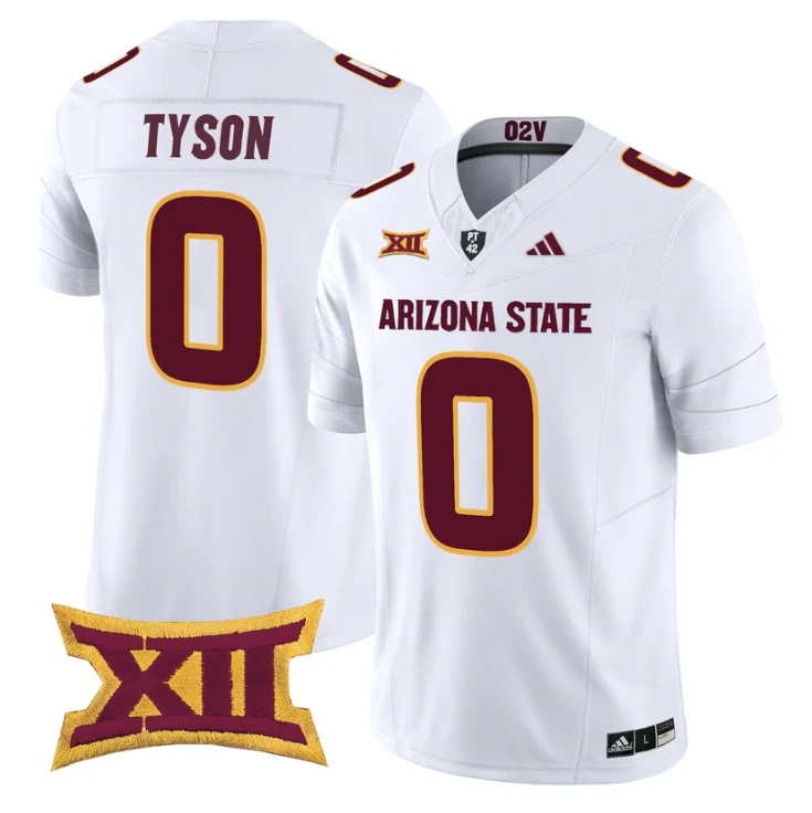 Jordyn Tyson Jersey #0 Arizona State Sun Devils 2025 Vapor Stitched by My Store NCAA Football Jerseys