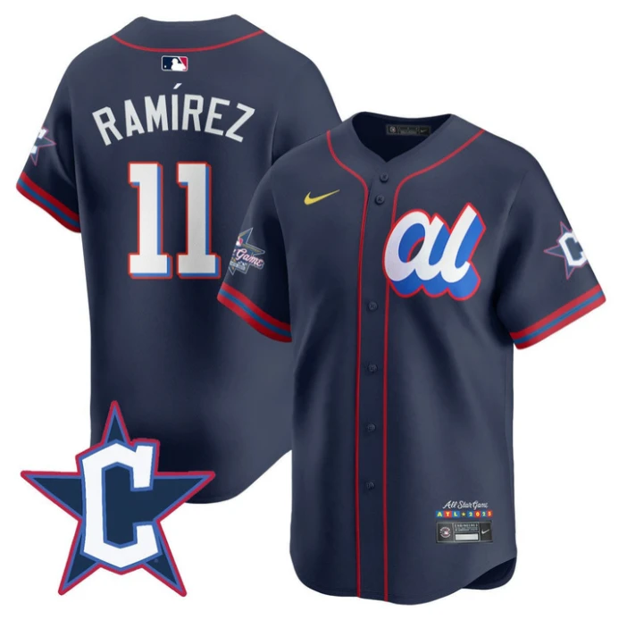 José Ramírez Jersey #11 American League 2025 MLB All-Star Limited Stitched by My Store