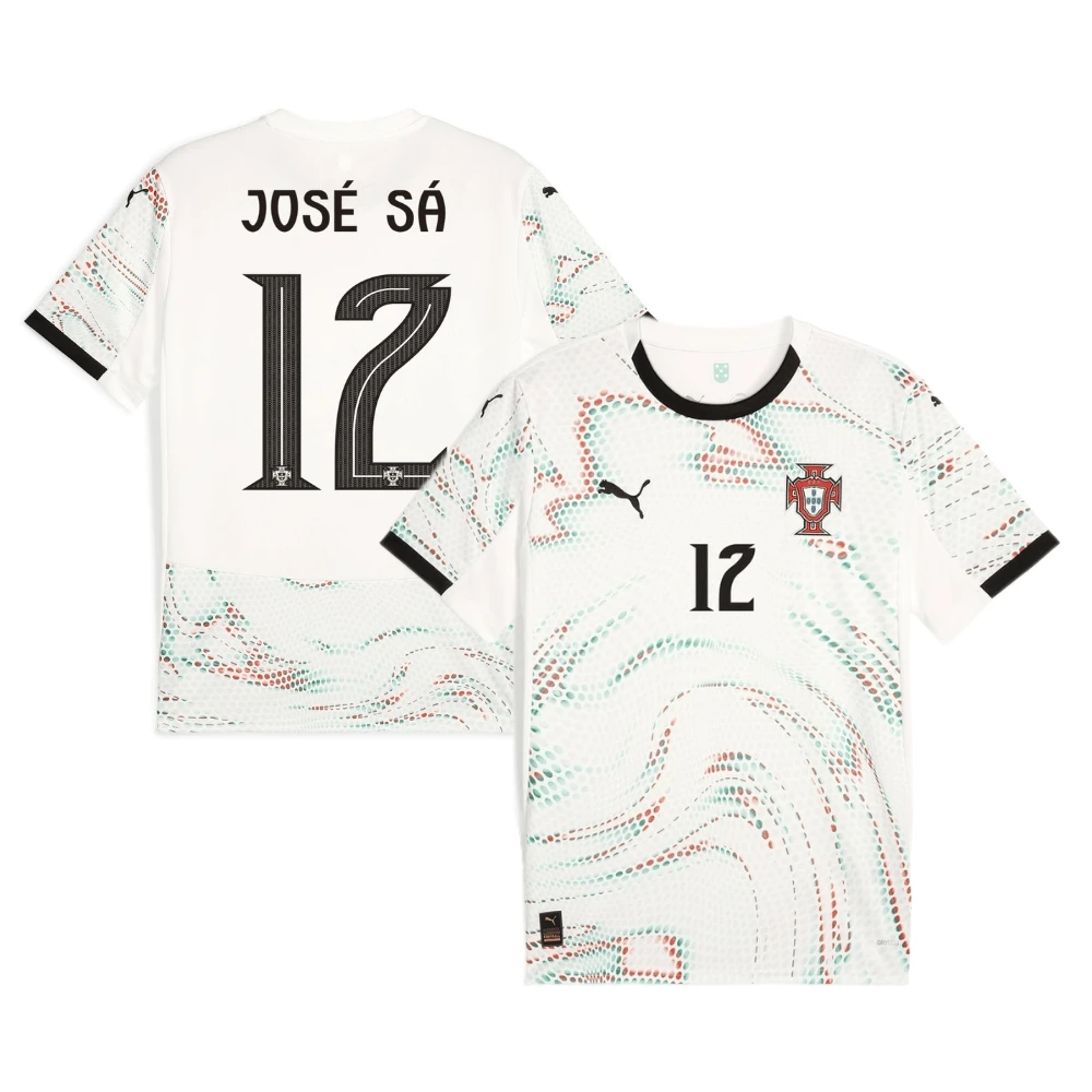 José Sá 12 Portugal National Team 2025-26 Away Men Jersey – White by Soccer Jersey