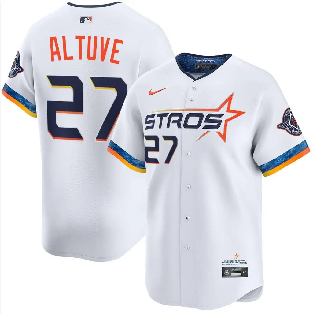 Jose Altuve Jersey #27 Astros Vapor Premier Limited All Stitched by My Store