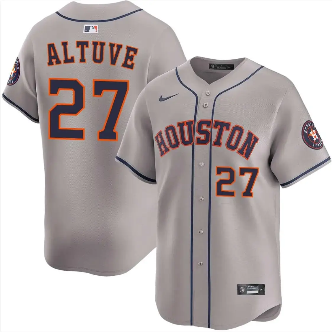Jose Altuve Jersey #27 Astros Vapor Premier Limited All Stitched by My Store