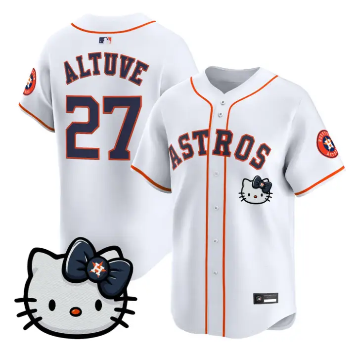 José Altuve Jersey #27 Houston Astros Hello Kitty Premier Stitched by My Store