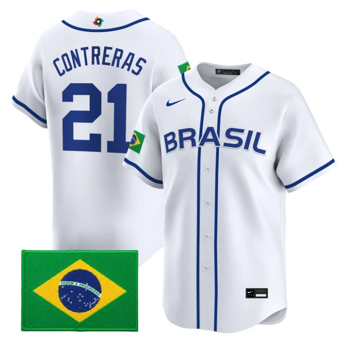 Joseph Contreras Jersey #21 Team Brazil 2026 World Baseball Stitched by My Store