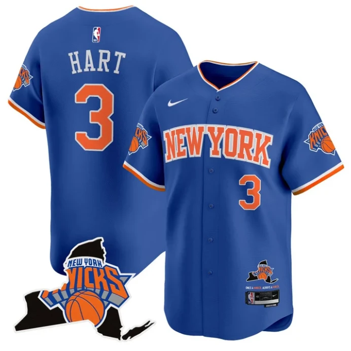 Josh Hart Jersey #3 New York Knicks Vapor Baseball Stitched Icon by My Store