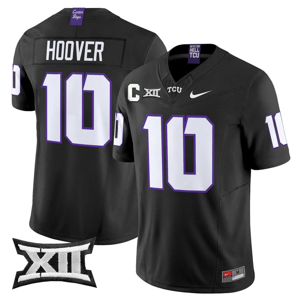 Josh Hoover Jersey #10 TCU Horned Frogs 2025 Vapor Limited Stitched Purple Alter by My Store NCAA Football Jerseys