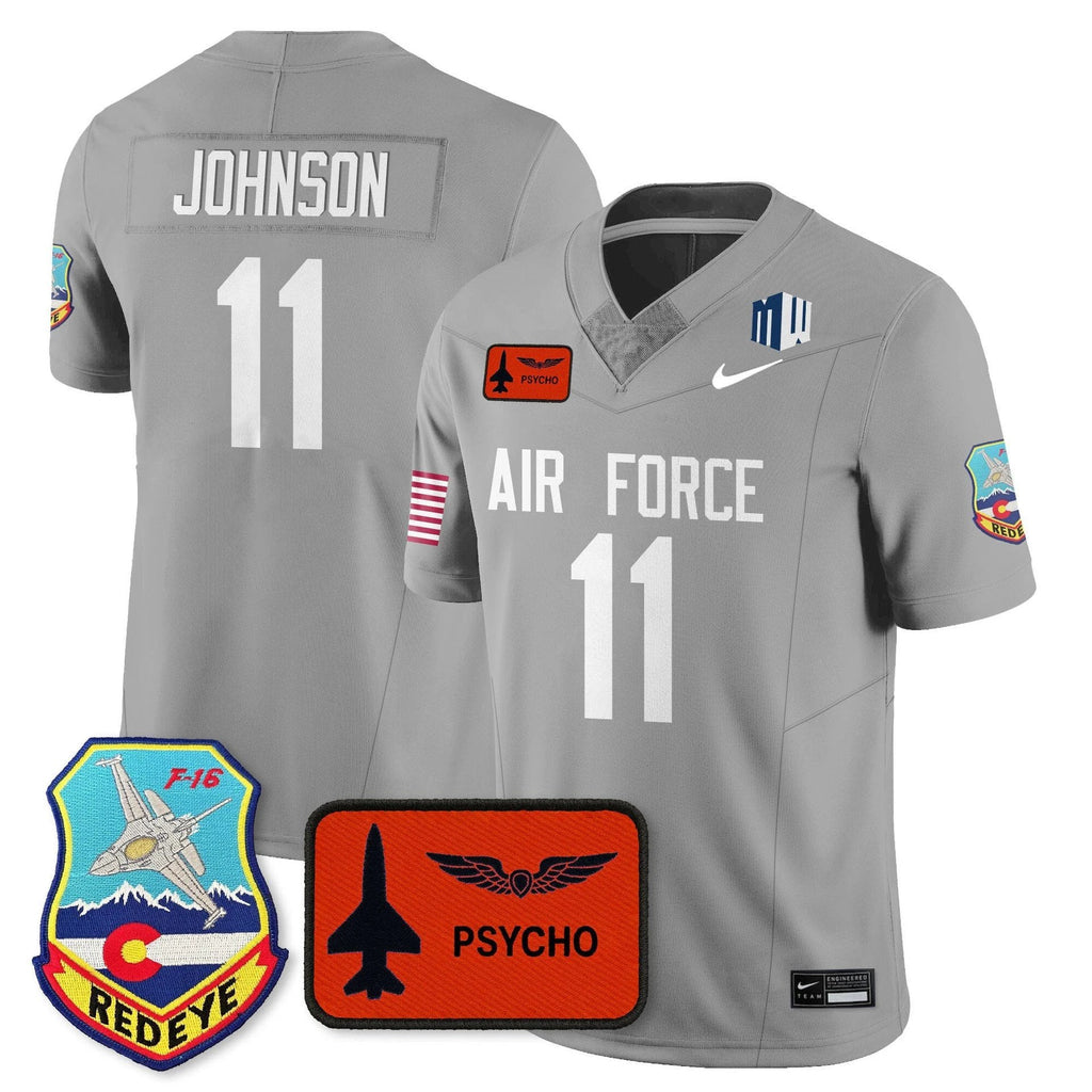 Josh Johnson Jersey #11 Air Force 2025 Honor F-16 Stitched 140th Wing by My Store