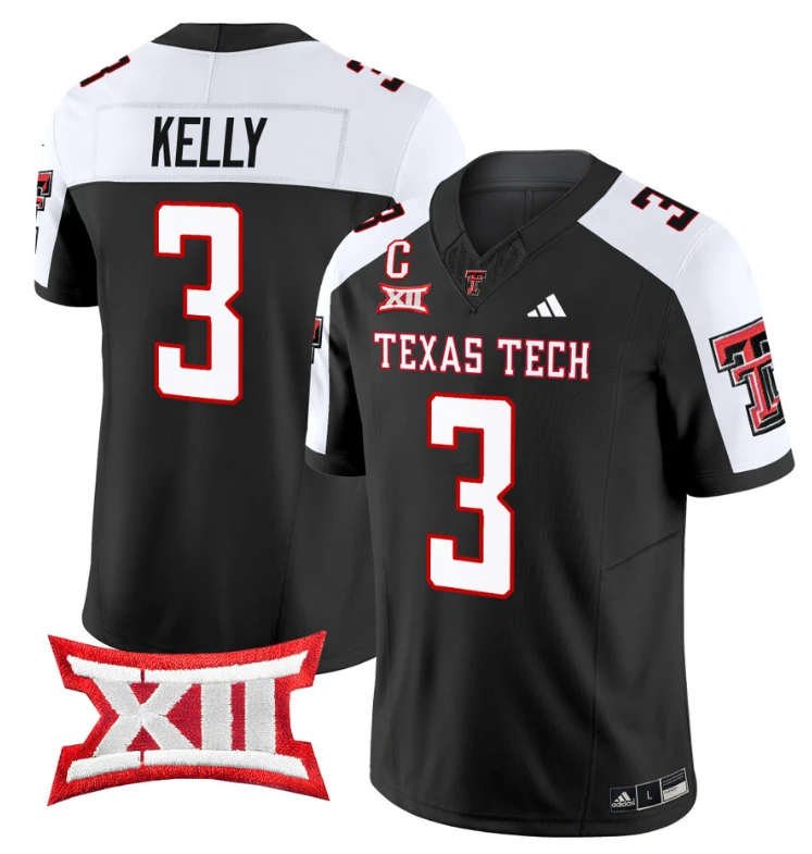 Josh Kelly Jersey #3 Texas Tech Red Raiders Vapor Limited Football Black Alternate by My Store