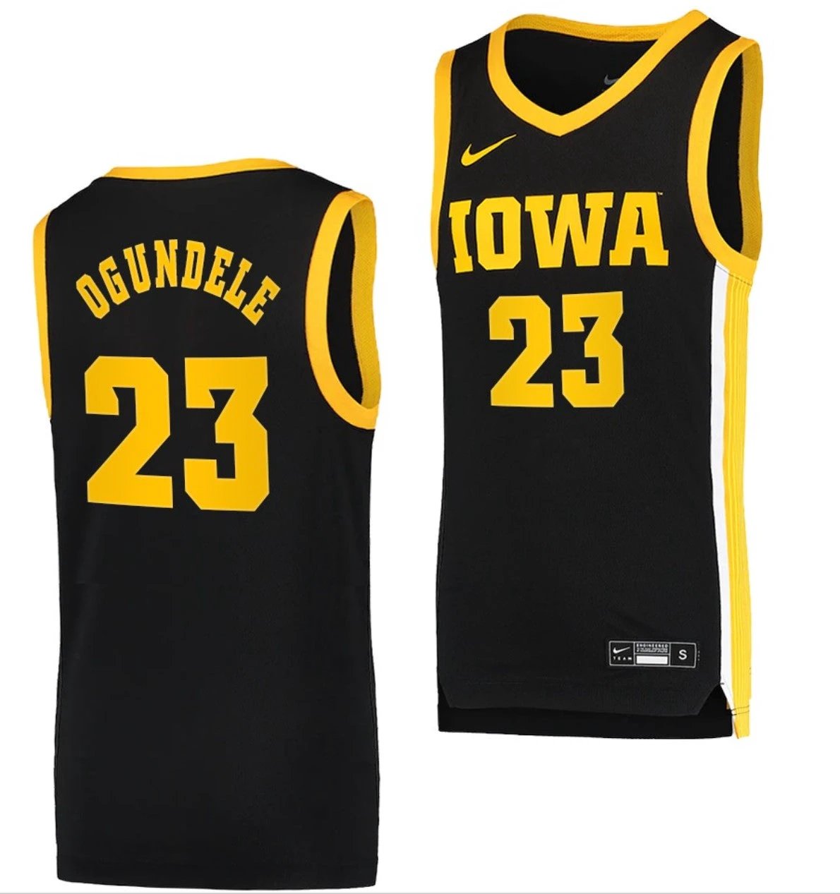 Josh Ogundele Jersey Iowa Hawkeyes College Basketball Black Swingman #23 by My store basketball