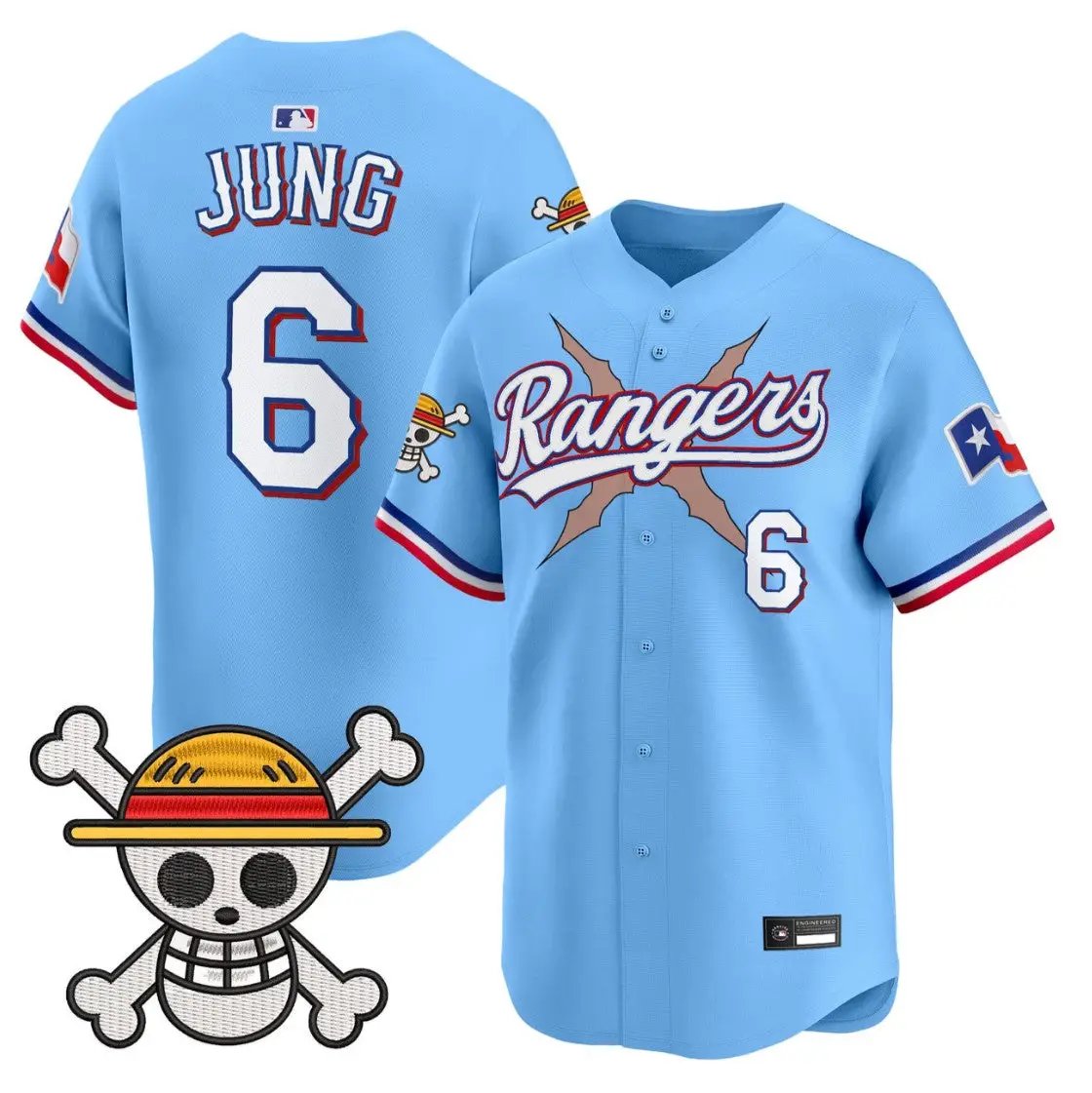Josh Jung Jersey #6 Texas Rangers One Piece Premier Limited Stitched by My Store