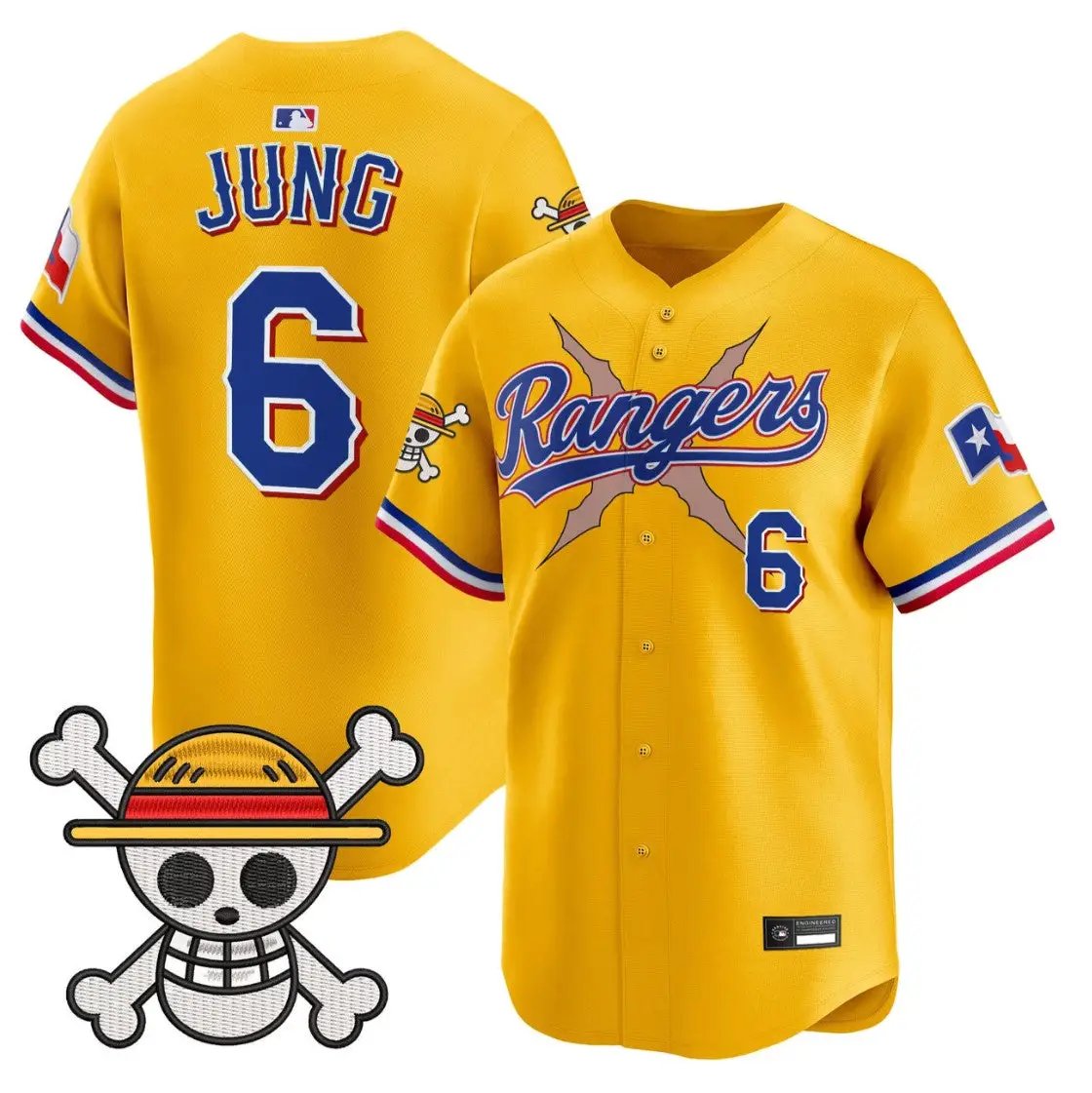Josh Jung Jersey #6 Texas Rangers One Piece Premier Limited Stitched by My Store