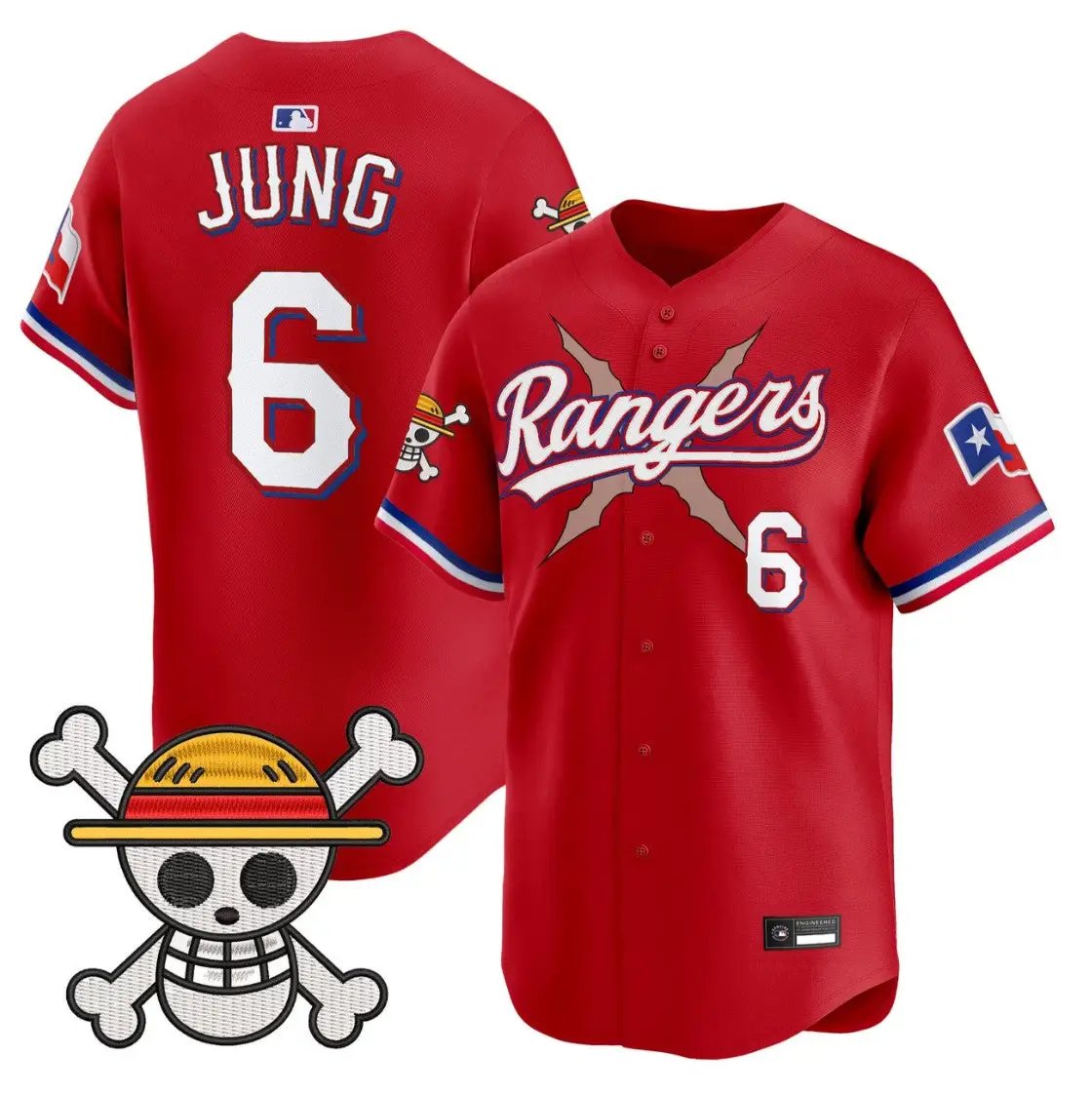 Josh Jung Jersey #6 Texas Rangers One Piece Premier Limited Stitched by My Store