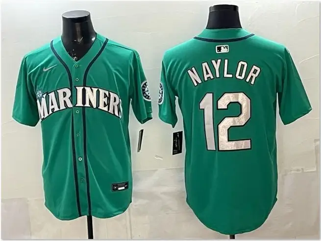 Josh Naylor Jersey #12 Mariners Vapor Premier Limited All Stitched by My Store
