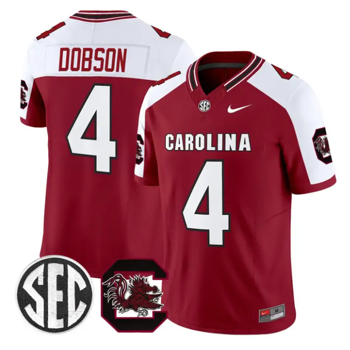 Joshua Dobson Jersey #4 South Carolina Gamecocks 2026 Limited Stitched by My Store NCAA Football Jerseys