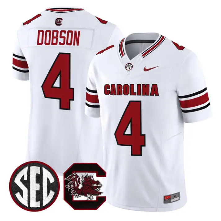 Joshua Dobson Jersey #4 South Carolina Gamecocks 2026 Limited Stitched by My Store NCAA Football Jerseys