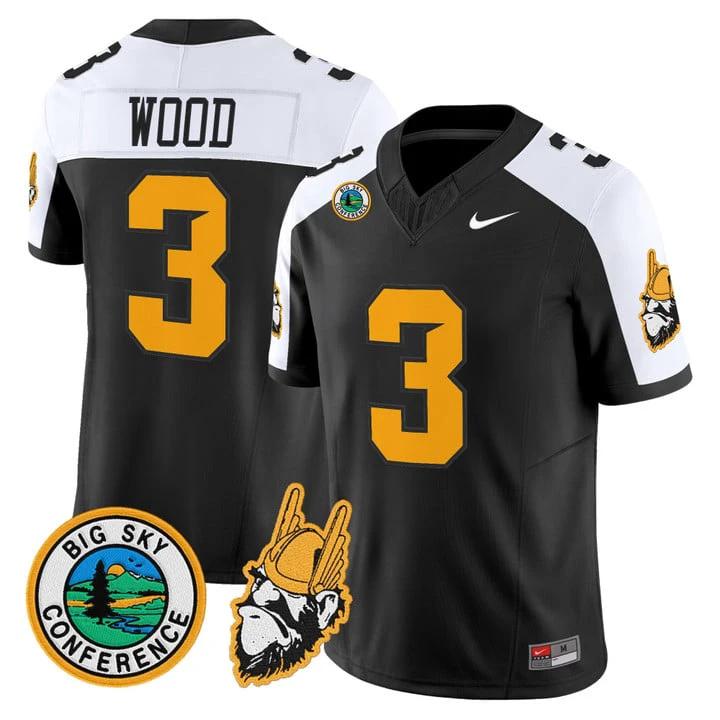 Joshua Wood Jersey #3 Idaho Vandals 1975 Throwback Limited Stitched by My Store NCAA Football Jerseys