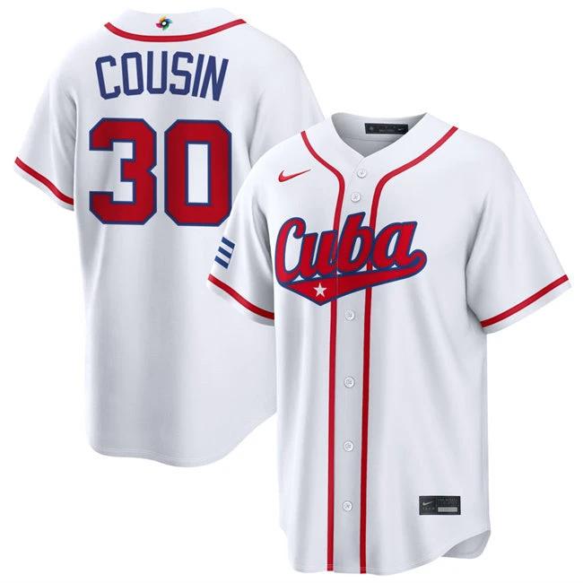 Josimar Cousin Jersey #30 Cuba Team 2026 World Baseball Classic Stitched White by My Store
