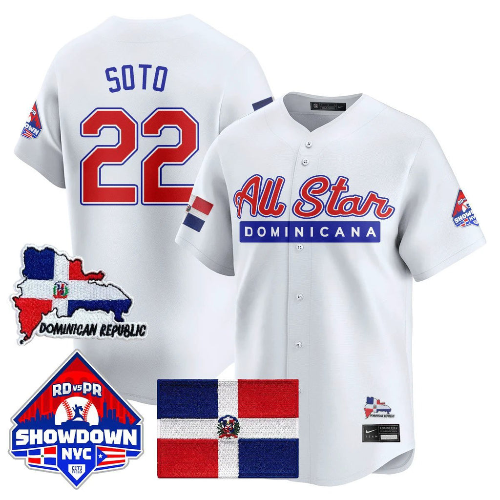 Juan Soto Jersey #22 Dominican Republic Baseball All-Star 2025 White by My Store