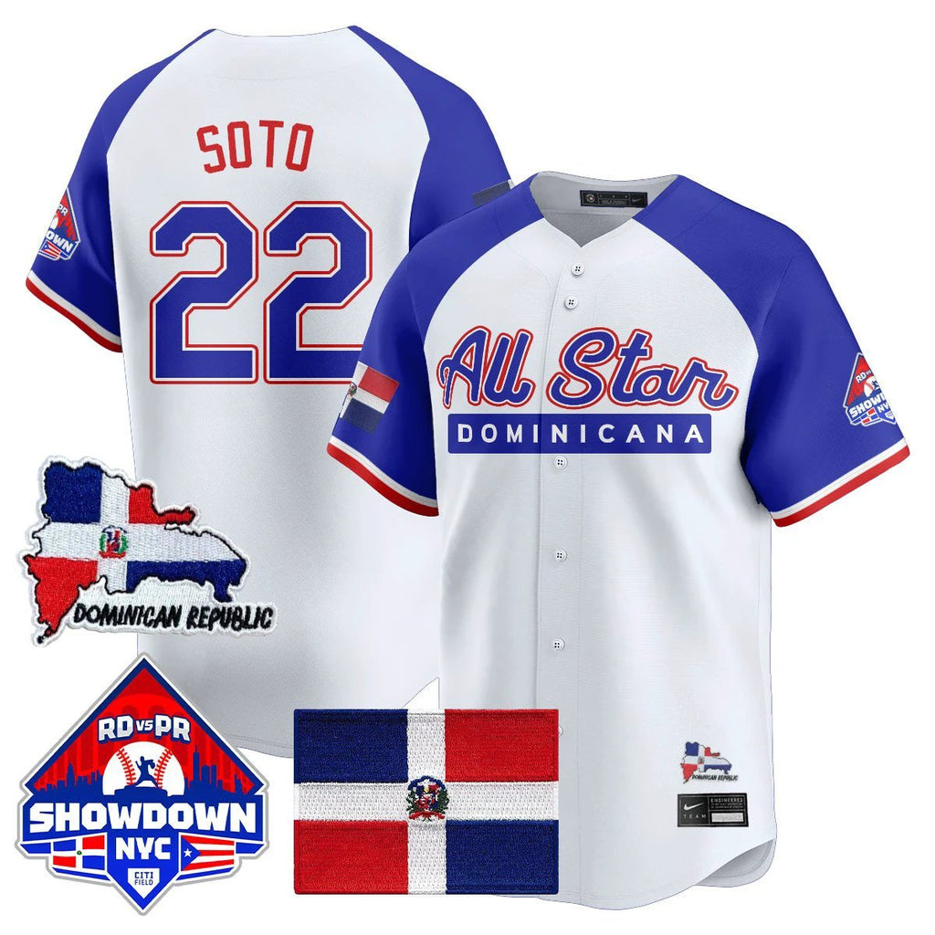 Juan Soto Jersey #22 Dominican Republic Baseball All-Star 2025 White Alter by My Store