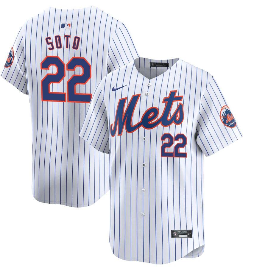 Juan Soto Jersey #22 New York Mets 2025 Baseball Player White by My Store