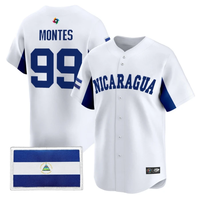 Juan Montes Jersey #99 Team Nicaragua 2026 World Baseball Stitched by My Store