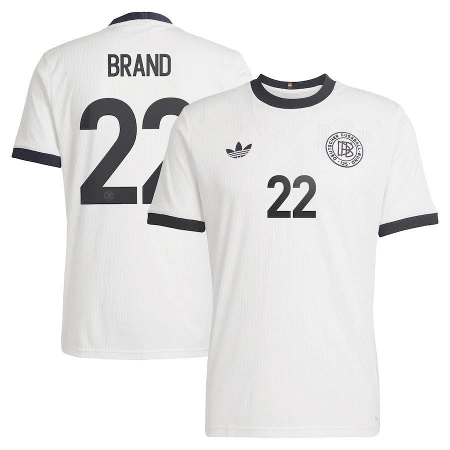 Jule Brand 22 Germany National Team 125th Anniversary Men Jersey – White by Soccer Jersey