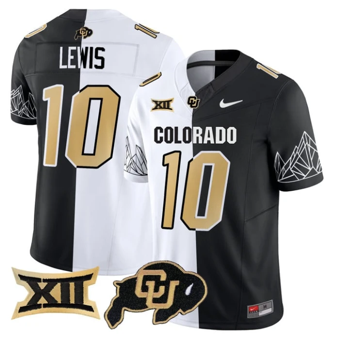 Julian Lewis Jersey #10 Colorado Buffaloes 2025 Limited V2 Stitched Stripeout by My Store