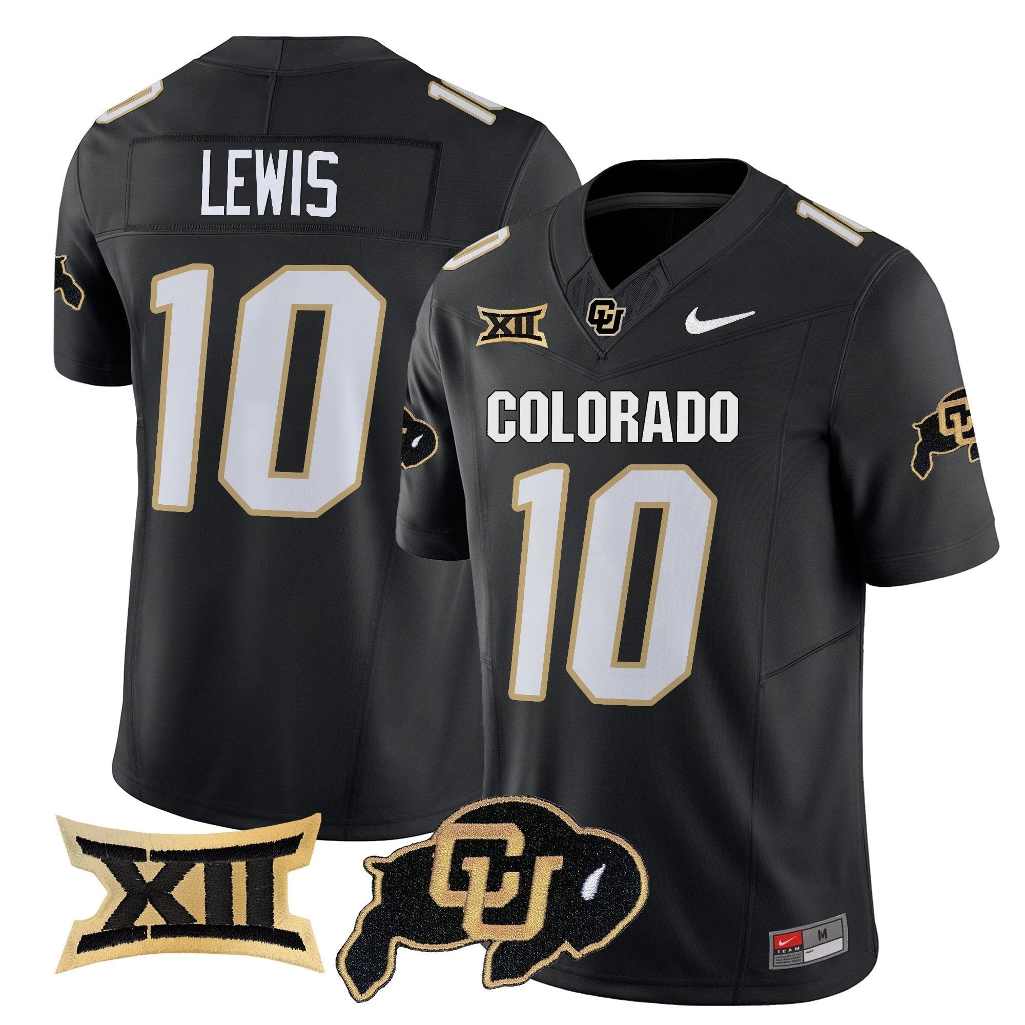 Julian Lewis Jersey #10 Colorado Buffaloes 2025 Vapor Limited Stitched Black by My Store