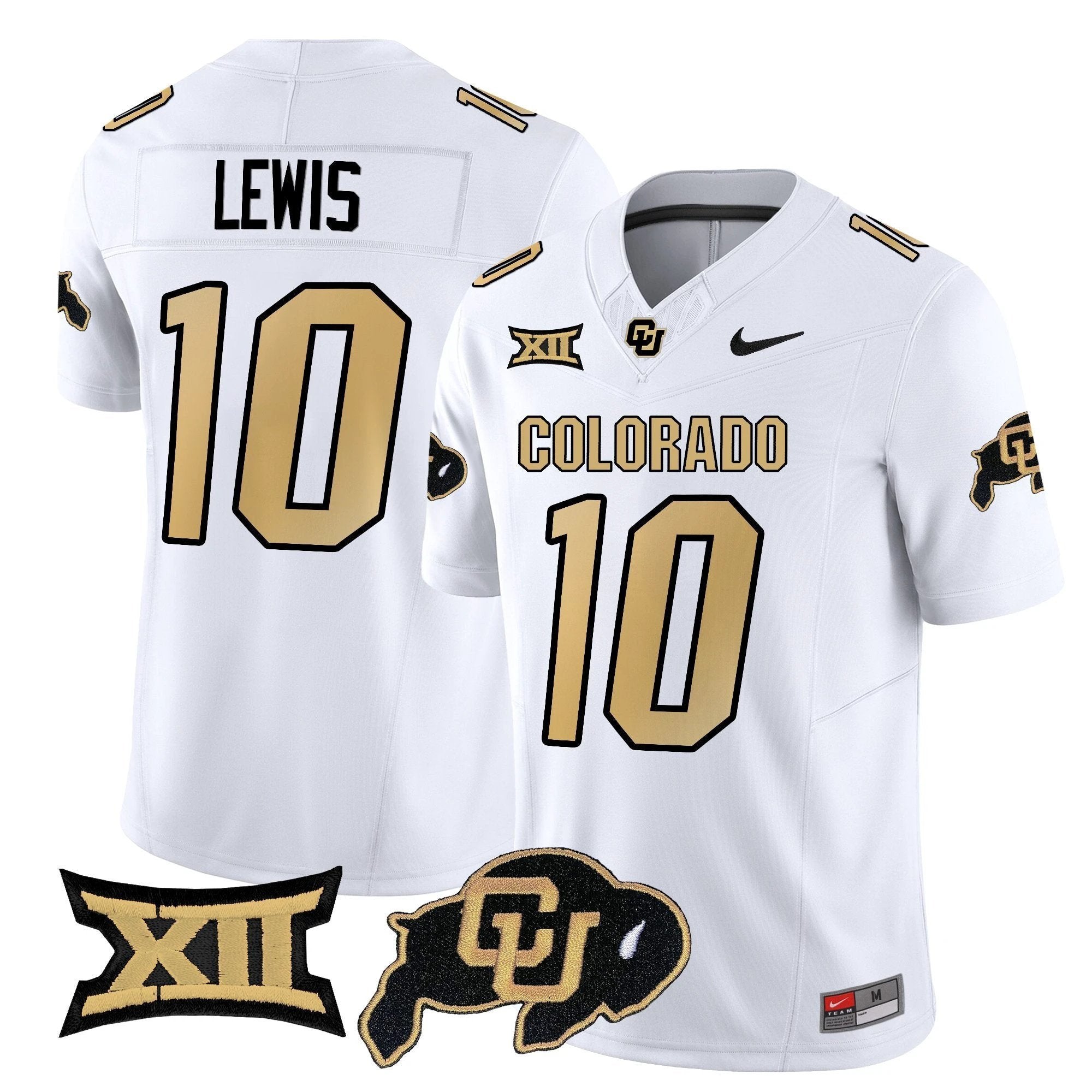 Julian Lewis Jersey #10 Colorado Buffaloes 2025 Vapor Limited Stitched by My Store NCAA Football Jerseys