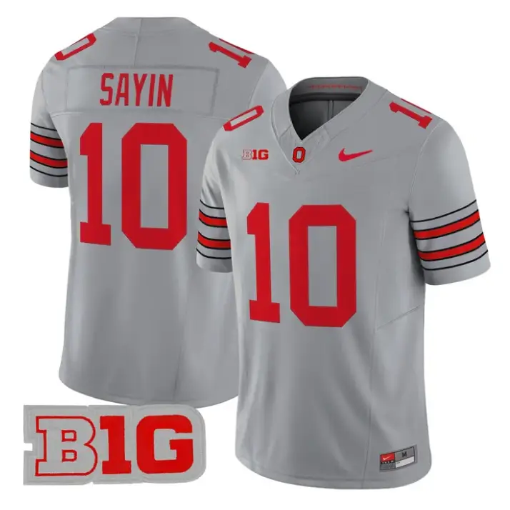 Julian Sayin Jersey #10 Ohio State 2026 Tunnel Vision Limited Stitched by My Store NCAA Football Jerseys