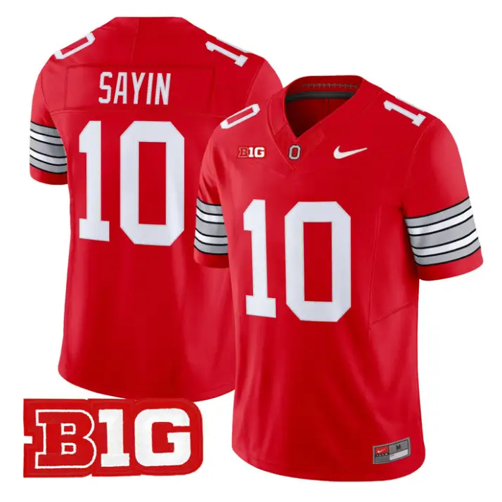Julian Sayin Jersey #10 Ohio State 2026 Tunnel Vision Limited Stitched by My Store NCAA Football Jerseys