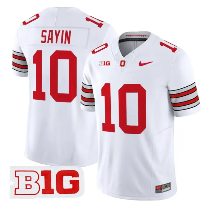 Julian Sayin Jersey #10 Ohio State 2026 Tunnel Vision Limited Stitched by My Store NCAA Football Jerseys
