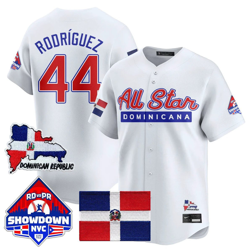 Julio Rodríguez Jersey #44 Dominican Republic Baseball All-Star 2025 White by My Store